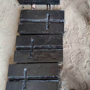 Finished crusher hammers, cast and machined at SKS Steel Zambia